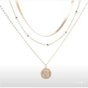 ***$8 BUNDLE*** Multi-layer Flounce Pendant Necklace